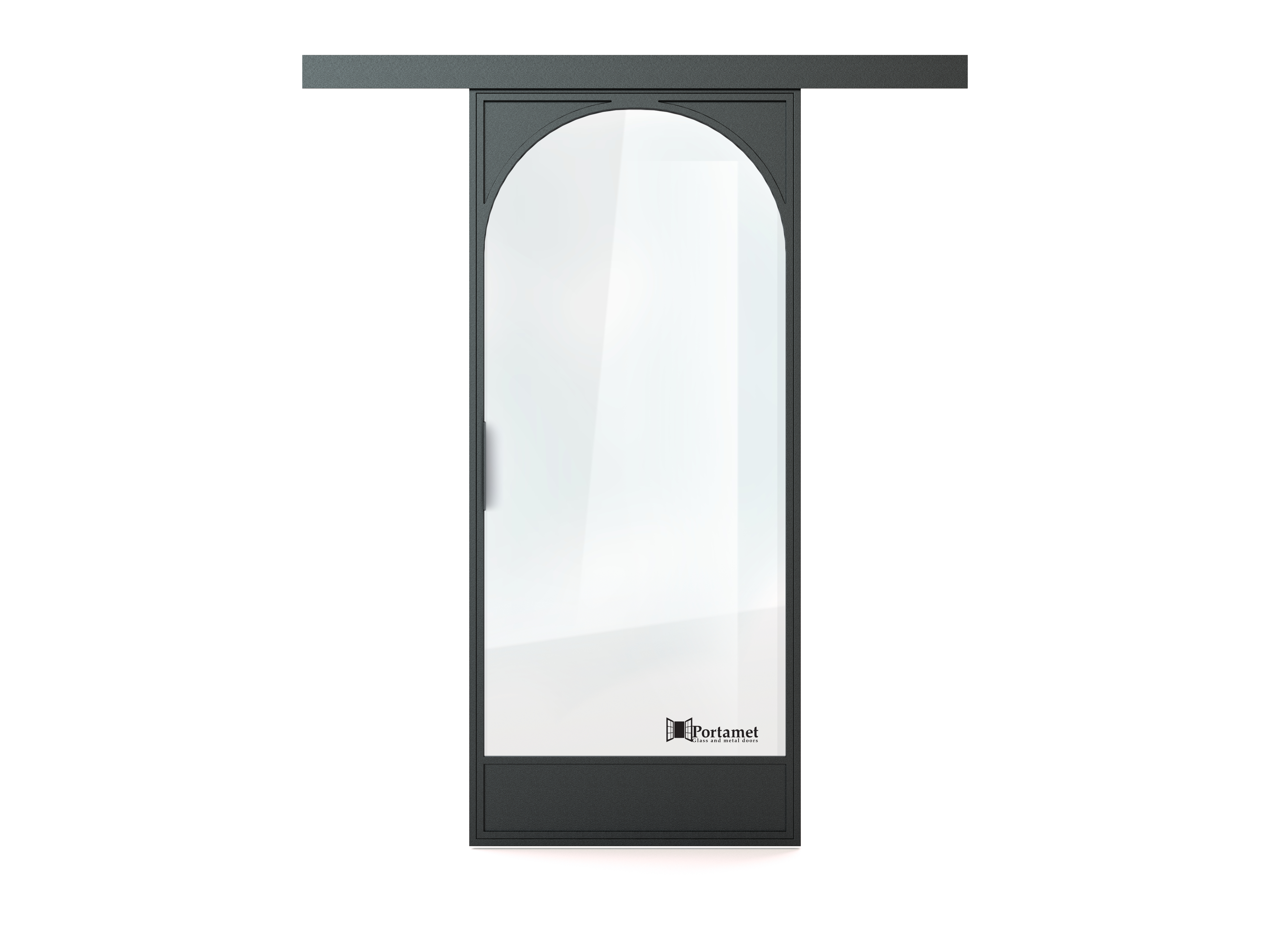 Portamet steel doors with arches sliding doors