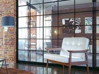 Hotel glass wall