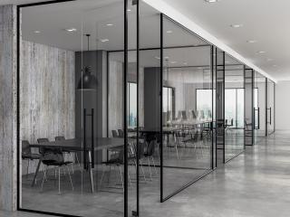 Office glass walls