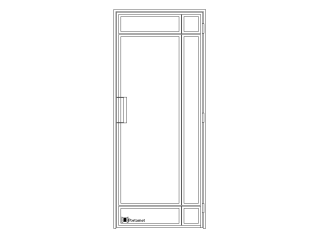 Single-leaf loft doors D2