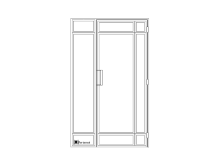 Single-leaf loft doors D3