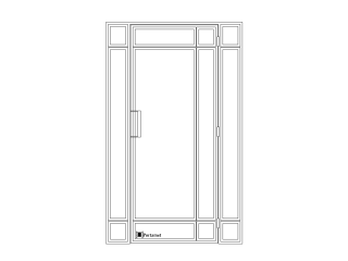 Single-leaf loft doors D5