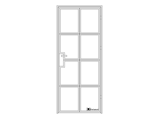 Single-leaf loft doors A2