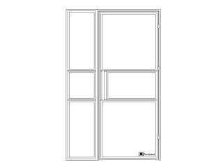 Single-leaf loft doors B3