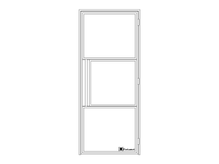 Single-leaf loft doors C2